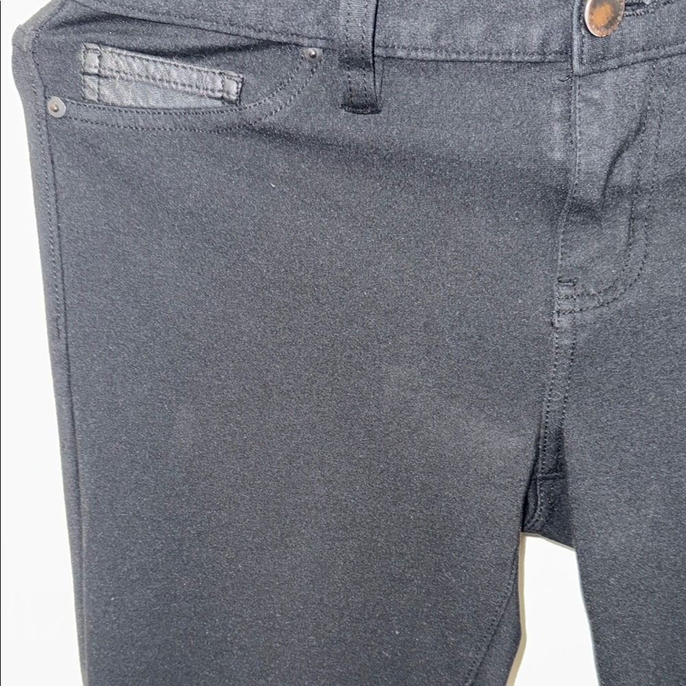 Calvin Klein Jeans Ankle Pant Straight Leg High Rise Pockets Black Womens size 4 - Picture 4 of 9